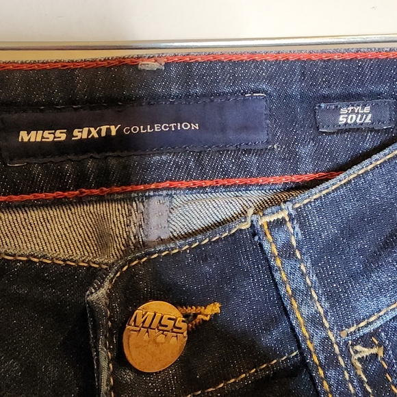 NWT Miss Sixty Soul Lowrise Darkwash Skinny Jeans Womens Size 24 - Picture 5 of 16